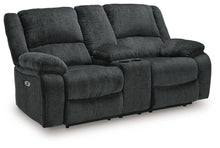 Load image into Gallery viewer, Draycoll Power Reclining Loveseat with Console