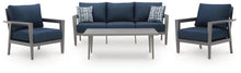 Load image into Gallery viewer, Gali Outdoor Sofa/Chairs/Table Set (Set of 4)