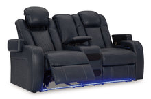 Load image into Gallery viewer, Fyne-Dyme Power Reclining Loveseat with Console - 46 Furniture and Mattress Gallery