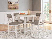Load image into Gallery viewer, Erinberg Counter Height Dining Table and 4 Barstools (Set of 5)