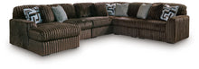Load image into Gallery viewer, Midnight-Madness Sectional with Chaise - Chocolate