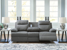 Load image into Gallery viewer, Side-Swipe Reclining Sofa with Drop Down Table
