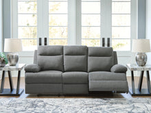 Load image into Gallery viewer, Side-Swipe Reclining Sofa with Drop Down Table