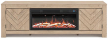 Load image into Gallery viewer, Cayboni 71" TV Stand with Electric Fireplace