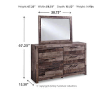 Load image into Gallery viewer, Derekson Dresser and Mirror