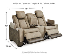 Load image into Gallery viewer, Next-Gen DuraPella Power Reclining Loveseat with Console