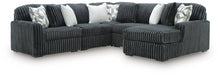 Load image into Gallery viewer, Midnight-Madness Sectional with Chaise - Gunmetal