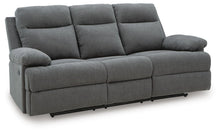 Load image into Gallery viewer, Side-Swipe Reclining Sofa with Drop Down Table