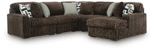 Load image into Gallery viewer, Midnight-Madness Sectional with Chaise - Chocolate