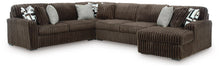 Load image into Gallery viewer, Midnight-Madness Sectional with Chaise - Chocolate