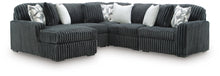 Load image into Gallery viewer, Midnight-Madness Sectional with Chaise - Gunmetal