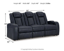 Load image into Gallery viewer, Fyne-Dyme Power Reclining Sofa