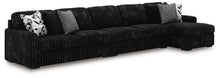 Load image into Gallery viewer, Midnight-Madness Sectional with Chaise - Onyx