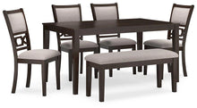 Load image into Gallery viewer, Langwest Dining Table and 4 Chairs and Bench (Set of 6) image