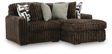 Load image into Gallery viewer, Midnight-Madness Sectional with Chaise - Chocolate