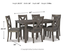 Load image into Gallery viewer, Caitbrook Dining Table and Chairs (Set of 7)