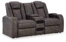 Load image into Gallery viewer, Fyne-Dyme Power Reclining Loveseat with Console - 46 Furniture and Mattress Gallery