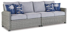Load image into Gallery viewer, Naples Beach Outdoor Right and Left-arm Facing Loveseat with Cushion (Set of 2) image