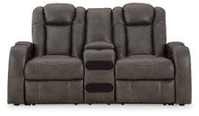 Load image into Gallery viewer, Fyne-Dyme Power Reclining Loveseat with Console - 46 Furniture and Mattress Gallery