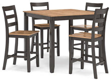 Load image into Gallery viewer, Gesthaven Counter Height Dining Table and 4 Barstools (Set of 5)