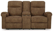 Load image into Gallery viewer, Edenwold Reclining Loveseat with Console