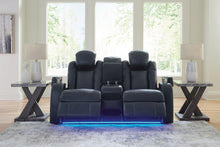 Load image into Gallery viewer, Fyne-Dyme Power Reclining Loveseat with Console - 46 Furniture and Mattress Gallery