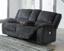 Load image into Gallery viewer, Draycoll Power Reclining Loveseat with Console