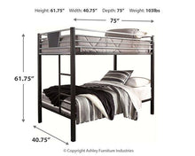 Load image into Gallery viewer, Dinsmore Bunk Bed with Ladder