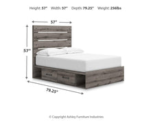 Load image into Gallery viewer, Graystorm Bed with Storage