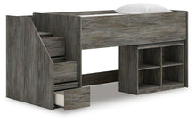 Load image into Gallery viewer, Frandern Loft Bed with Bookcase Storage