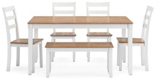 Load image into Gallery viewer, Gesthaven Dining Table with 4 Chairs and Bench (Set of 6)