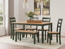 Load image into Gallery viewer, Gesthaven Dining Table with 4 Chairs and Bench (Set of 6) - 46 Furniture and Mattress Gallery