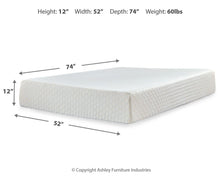 Load image into Gallery viewer, Chime 12 Inch Memory Foam Mattress in a Box