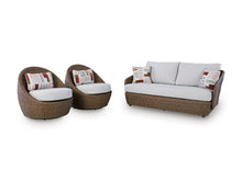 Load image into Gallery viewer, Double Point Outdoor Loveseat/2 Swivel Chairs (Set of 3)