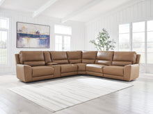 Load image into Gallery viewer, DeepWakes Reclining Sectional with Storage Console