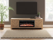 Load image into Gallery viewer, Cayboni 71" TV Stand with Electric Fireplace
