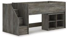 Load image into Gallery viewer, Frandern Loft Bed with Bookcase Storage