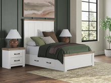 Load image into Gallery viewer, Ashley Savonport Full Panel Bed with Storage — Plus