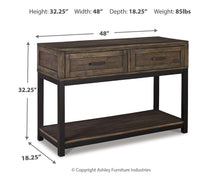 Load image into Gallery viewer, Johurst Sofa/Console Table