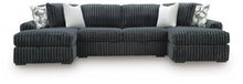 Load image into Gallery viewer, Midnight-Madness Double Chaise Sectional - Gunmetal