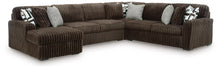 Load image into Gallery viewer, Midnight-Madness Sectional with Chaise - Chocolate