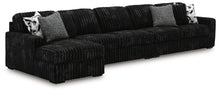 Load image into Gallery viewer, Midnight-Madness Sectional with Chaise - Onyx