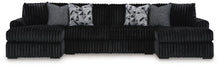 Load image into Gallery viewer, Midnight-Madness Sectional with Chaise - Onyx