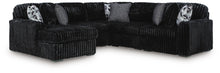 Load image into Gallery viewer, Midnight-Madness Sectional with Chaise - Onyx