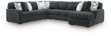 Load image into Gallery viewer, Midnight-Madness Sectional with Chaise - Gunmetal