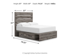 Load image into Gallery viewer, Graystorm Bed with Storage
