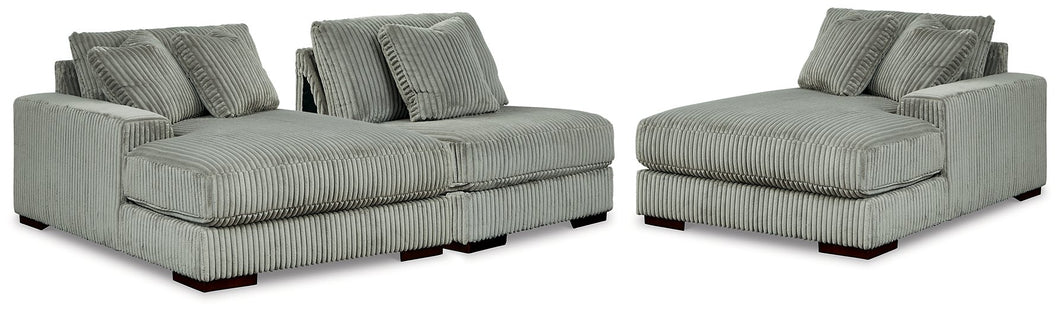 Lindyn Sectional with Double Chaise - 46 Furniture and Mattress Gallery