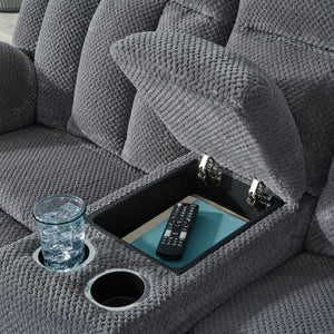 Observation Power Reclining Loveseat with Console - 46 Furniture and Mattress Gallery