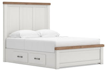 Load image into Gallery viewer, Ashley Savonport Queen Panel Bed with Storage — Plus
