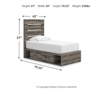 Load image into Gallery viewer, Graystorm Bed with Storage
